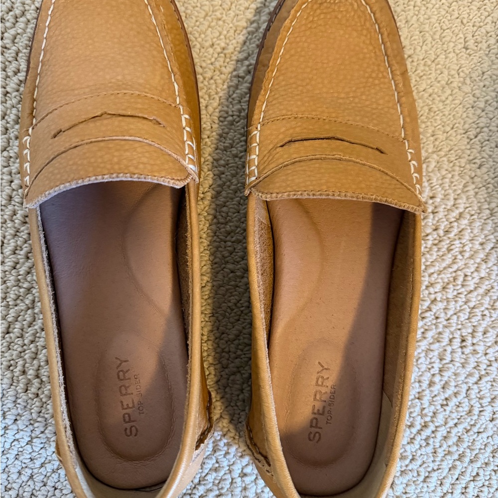 Sperry Tan Leather Women's Loafers